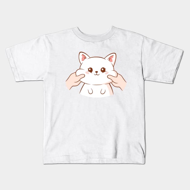 Kawaii Cat Kids T-Shirt by themadesigns